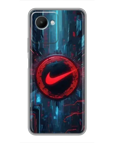 Чехол для Realme C30s с картинкой «Техногенный стиль Nike» Чехол для Realme C30s с картинкой «Техногенный стиль Nike»