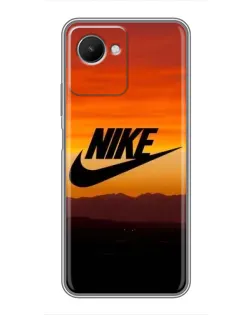 Чехол для Realme C30s с картинкой «Nike — вечерний горизонт»