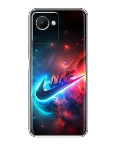 Чехол для Realme C30s с картинкой «Огненный логотип Nike» Чехол для Realme C30s с картинкой «Огненный логотип Nike»