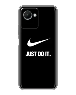 Чехол для Realme C30s с картинкой «Классический принт Nike»