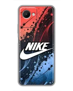 Чехол для Realme C30s с картинкой «Градиентный принт Найк»