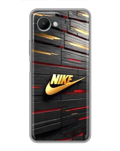 Чехол для Realme C30s с картинкой «Золотой Nike на металле» Чехол для Realme C30s с картинкой «Золотой Nike на металле»