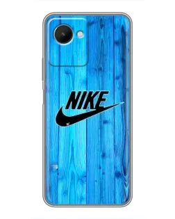 Чехол для Realme C30s с картинкой «Голубое дерево Nike»