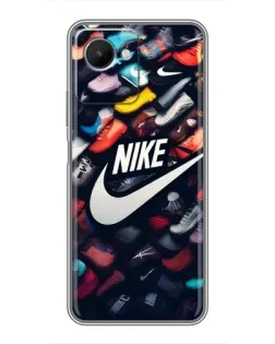 Чехол для Realme C30s с картинкой «Коллекция кроссовок Nike»