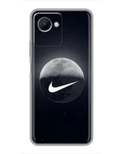 Чехол для Realme C30s с картинкой «Nike в стиле граффити»