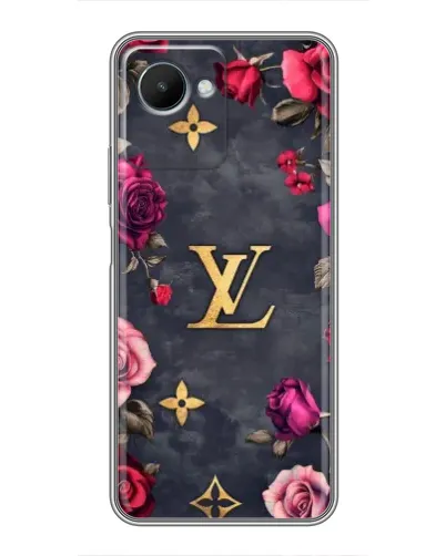 Чехол для Realme C30s с картинкой «Цветочный Louis Vuitton»
