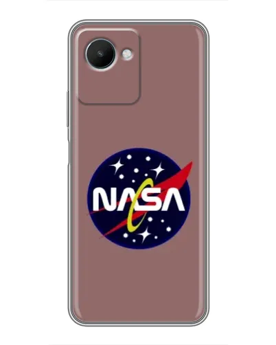 Чехол для Realme C30s с картинкой «NASA — ретро космос»