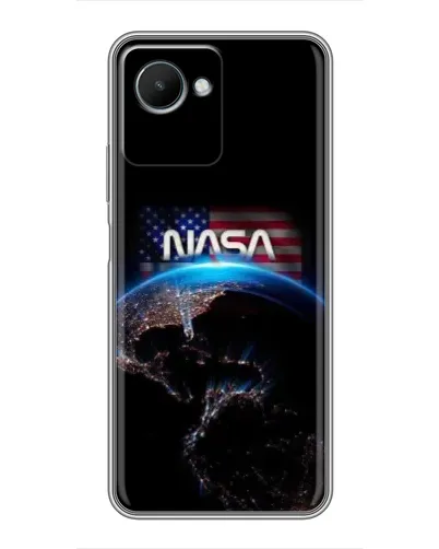 Чехол для Realme C30s с картинкой «Земля из космоса NASA»