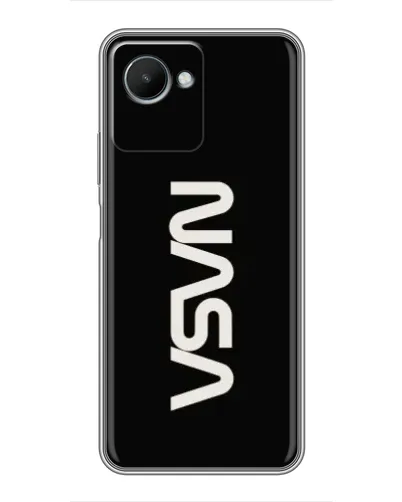 Чехол для Realme C30s с картинкой «NASA — вертикальный логотип»