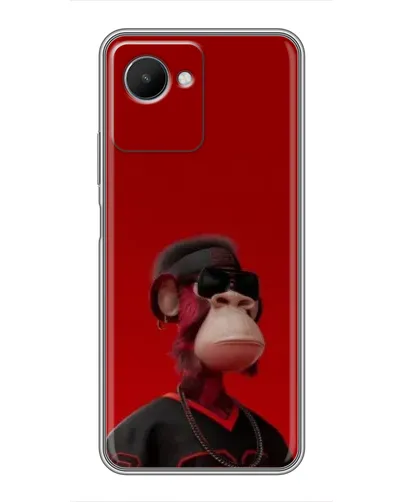 Чехол для Realme C30s с картинкой «Bored Ape в красном» Чехол для Realme C30s с картинкой «Bored Ape в красном»