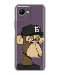 Чехол для Realme C30s с картинкой «Bored Ape в кепке»