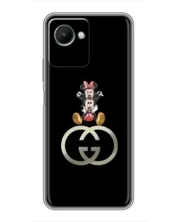 Чехол для Realme C30s с картинкой «Минни Маус на лого»
