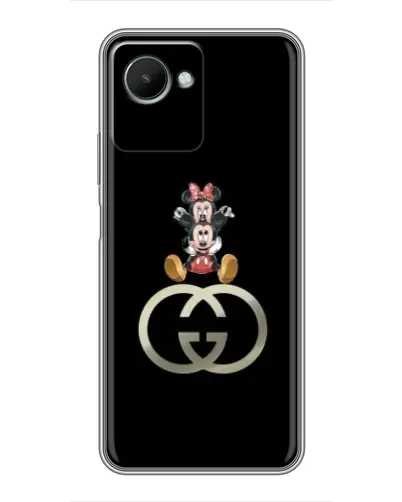 Чехол для Realme C30s с картинкой «Минни Маус на лого»