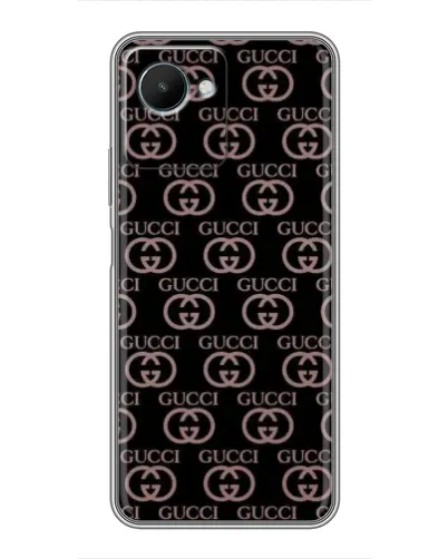 Чехол для Realme C30s с картинкой «Классическая монограмма Gucci»