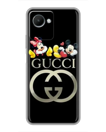 Чехол для Realme C30s с картинкой «Gucci — герои Disney»
