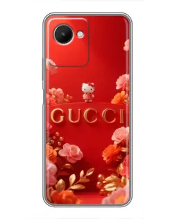 Чехол для Realme C30s с картинкой «Gucci — золотой сад»