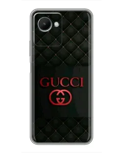 Чехол для Realme C30s с картинкой «Gucci — стеганый черный»