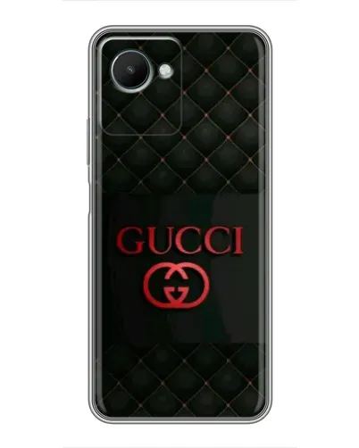 Чехол для Realme C30s с картинкой «Gucci — стеганый черный»