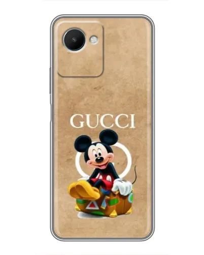 Чехол для Realme C30s с картинкой «Микки Маус Gucci — крафт»