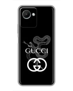 Чехол для Realme C30s с картинкой «Gucci — серебряная змея»