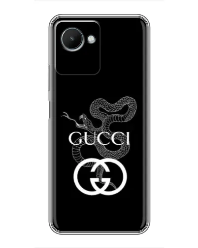 Чехол для Realme C30s с картинкой «Gucci — серебряная змея»
