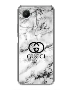 Чехол для Realme C30s с картинкой «Gucci — мраморный шик»