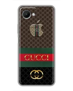 Чехол для Realme C30s с картинкой «Gucci — брендированный десерт»