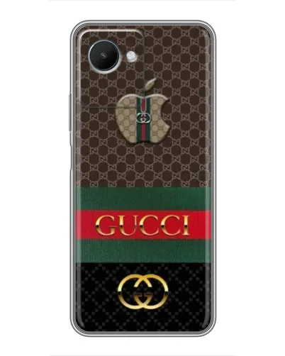 Чехол для Realme C30s с картинкой «Gucci — брендированный десерт»