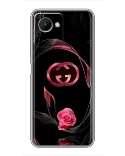 Чехол для Realme C30s с картинкой «Gucci — неоновая роза»