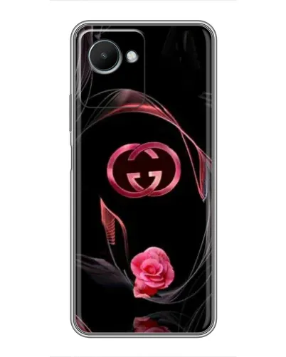 Чехол для Realme C30s с картинкой «Gucci — неоновая роза»