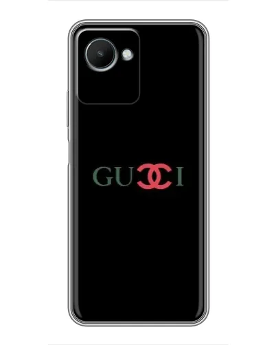 Чехол для Realme C30s с картинкой «Gucci — красный градиент»