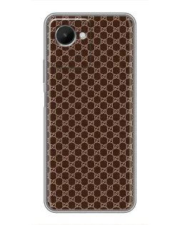 Чехол для Realme C30s с картинкой «Gucci — шоколадная сетка»