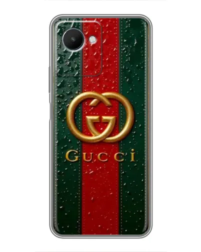 Чехол для Realme C30s с картинкой «Gucci — фирменная полоса и золото» Чехол для Realme C30s с картинкой «Gucci — фирменная полоса и золото»