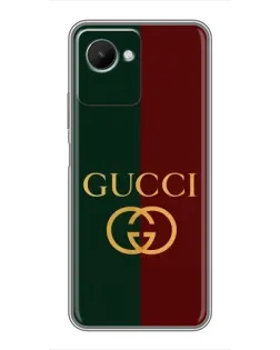 Чехол для Realme C30s с картинкой «Gucci — темно-зеленый градиент»