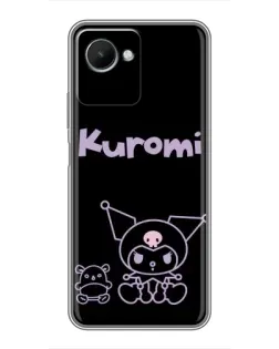 Чехол для Realme C30s с картинкой «Kuromi — черный минимализм» Чехол для Realme C30s с картинкой «Kuromi — черный минимализм»