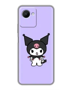 Чехол для Realme C30s с картинкой «Kuromi — нежный фиолетовый»