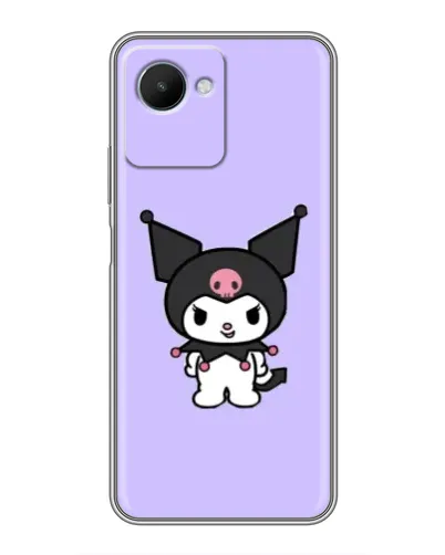 Чехол для Realme C30s с картинкой «Kuromi — нежный фиолетовый»