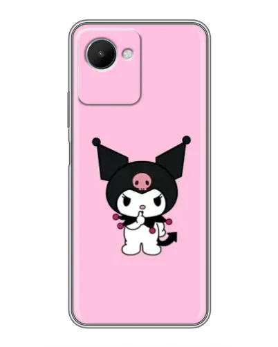Чехол для Realme C30s с картинкой «Kuromi — розовая нежность»