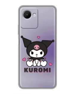 Чехол для Realme C30s с картинкой «Kuromi — фиолетовый арт»