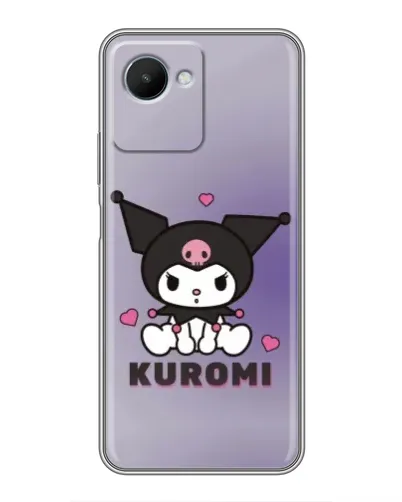 Чехол для Realme C30s с картинкой «Kuromi — фиолетовый арт»