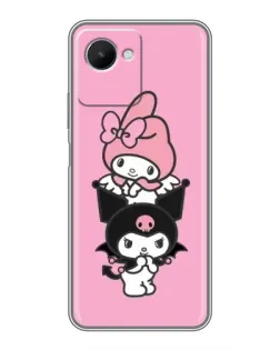 Чехол для Realme C30s с картинкой «My Melody и Kuromi»