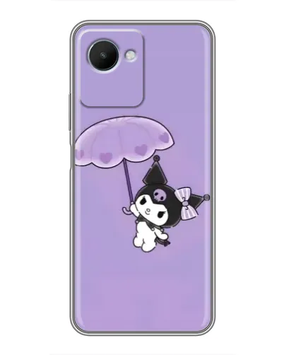Чехол для Realme C30s с картинкой «Kuromi с зонтиком»