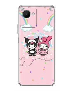 Чехол для Realme C30s с картинкой «My Melody и Kuromi»