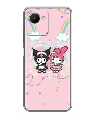 Чехол для Realme C30s с картинкой «My Melody и Kuromi»