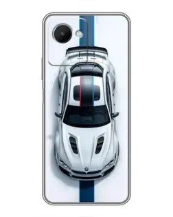 Чехол для Realme C30s с картинкой «Вид сверху — BMW M»