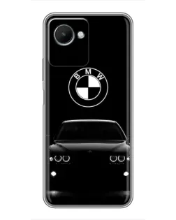 Чехол для Realme C30s с картинкой «BMW — взгляд из темноты»