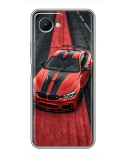 Чехол для Realme C30s с картинкой «BMW на красной дорожке»