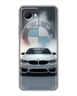 Чохол для Realme C30s з картинкою «BMW в білому диму»