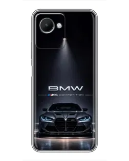 Чохол для Realme C30s з картинкою «BMW крізь нічне місто»