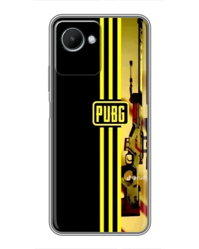 Чехол для Realme C30s с картинкой «PUBG — камуфляжный шлем»